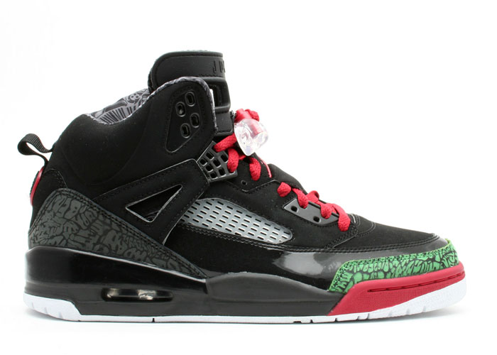 Air Jordan Spizike Black / Varsity Red - Classic Green