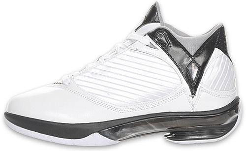 Air Jordan 2009 White / Metallic Silver - Black